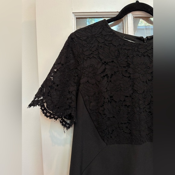 Maggy London Classic Elegant Timeless Black Lace Midi Dress Women’s Size 14 L XL - Picture 2 of 9